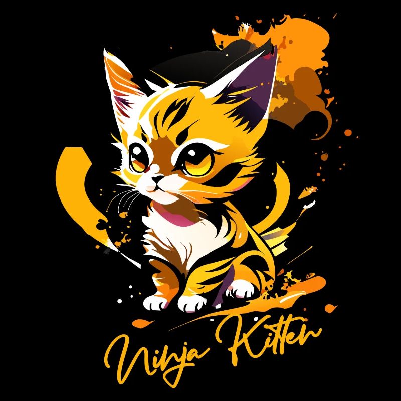 kitten, ninja kitten