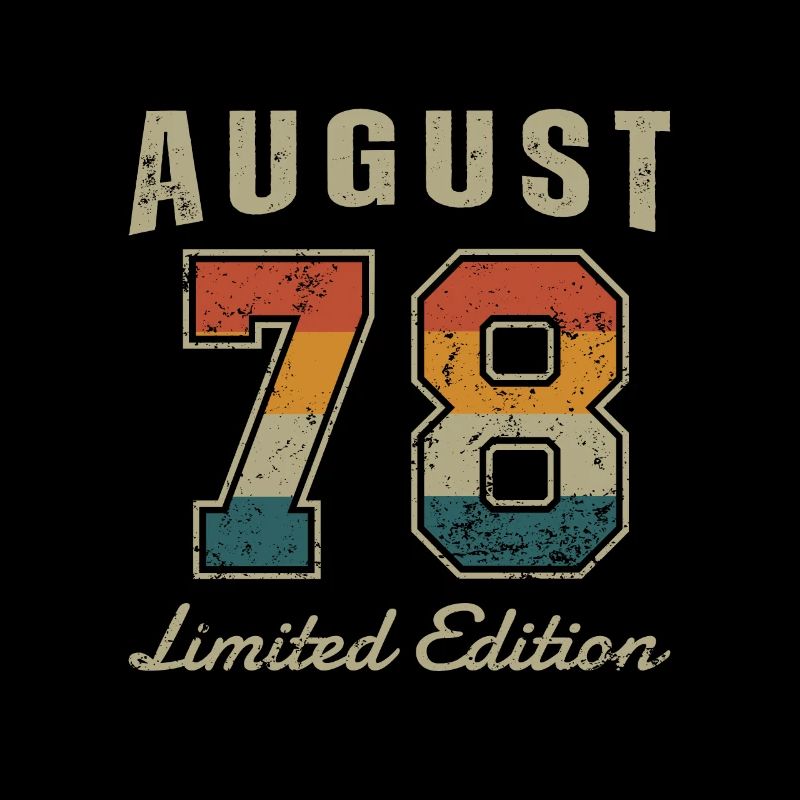 Geburtstag: August 1978 - Limited Edition Retro