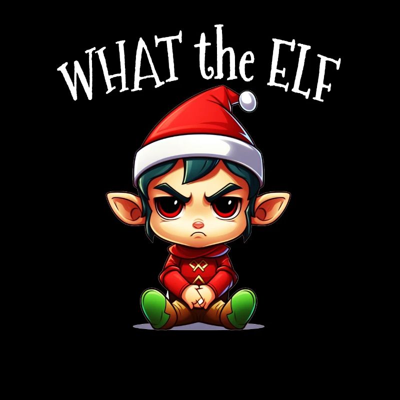 What the Elf - Sarcastic Christmas Elf