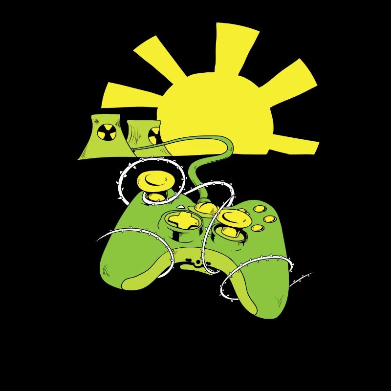 Over 9000 nuclear plant gaming controller gamer