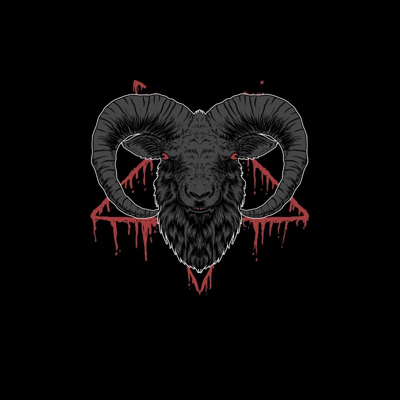 Satan Beelzebub Devil Gothic Pentagram Mystical