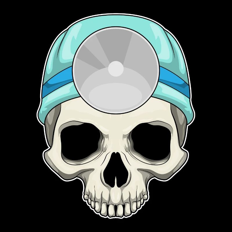 Totenkopf Arzt Stethoskop