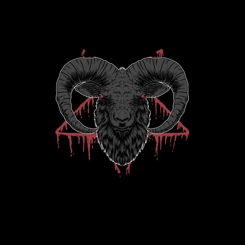 Satan Beelzebub Devil Gothic Pentagram Mystical