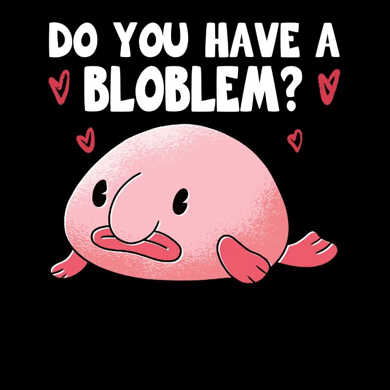 Blobfish Costume - Ugly Blob Fish Face -