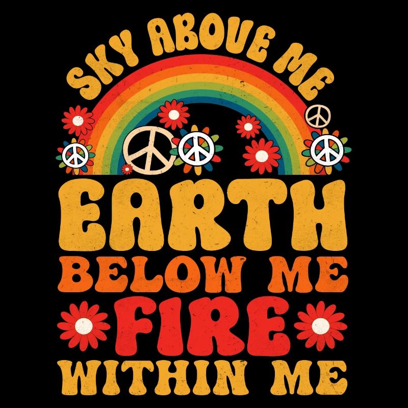 Hippie Zitat Groovy Frieden
