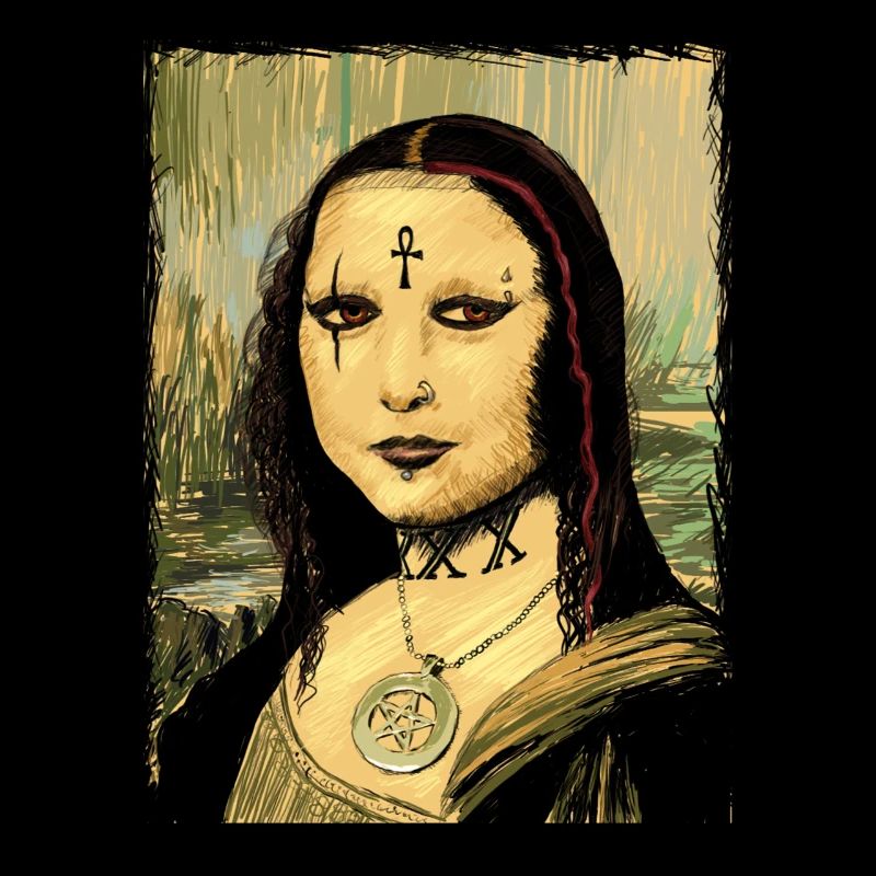 Gothic Goth Mona Lisa