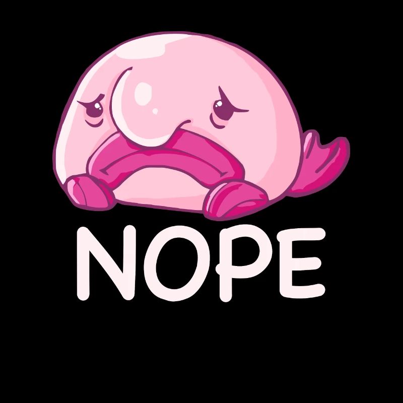 Costume de Blobfish - Visage de poisson Blob laid -