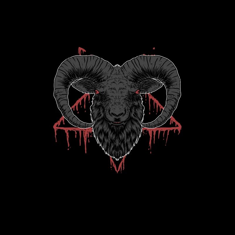 Satan Beelzebub Devil Gothic Pentagram Mystical