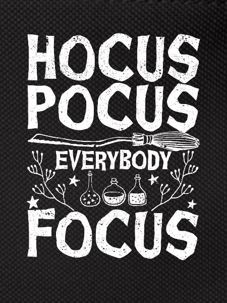 Hocus-pocus Everybody concentrates funny