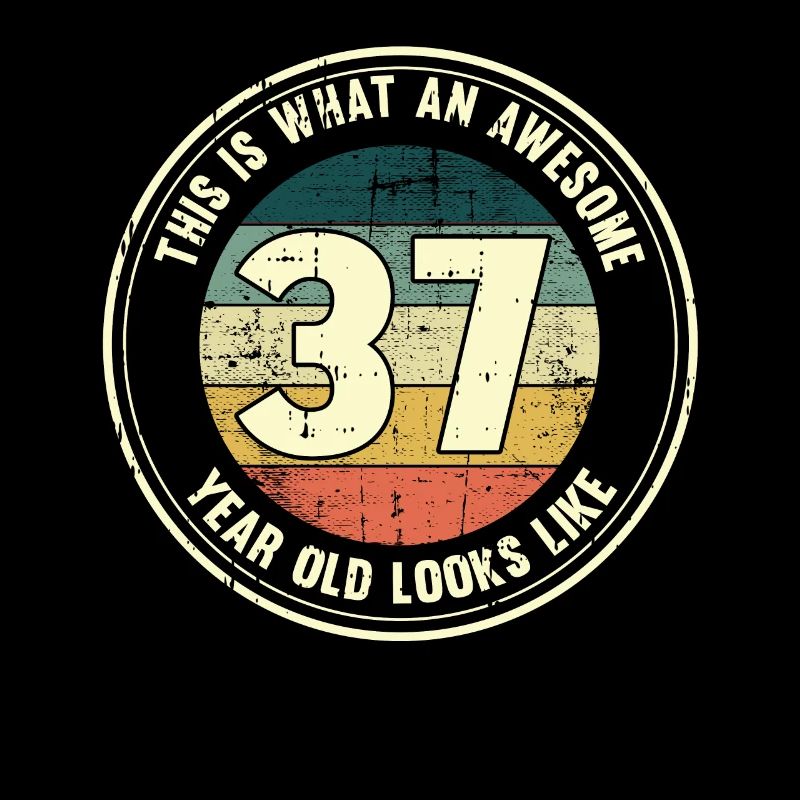 37. Geburtstag so sieht man mit 37 Retro Geschenk