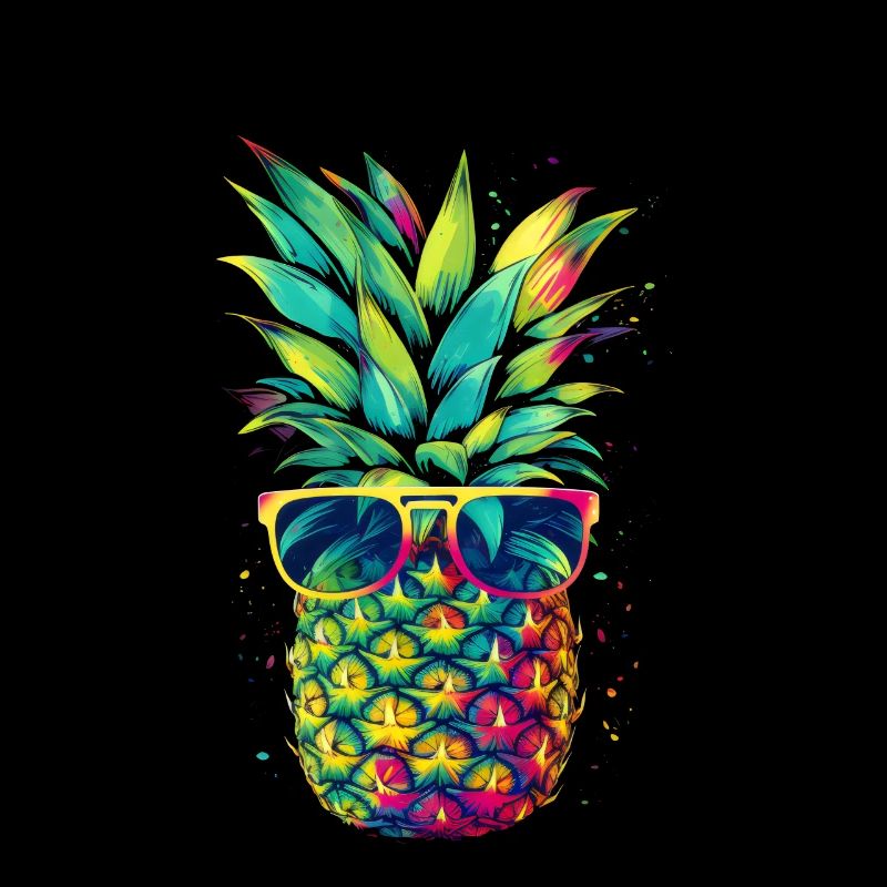 Pineapple Sunglasses Beach Hawaiian Holidays