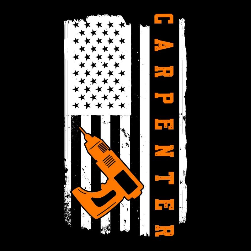Drapeau charpentier États-Unis Charpentier