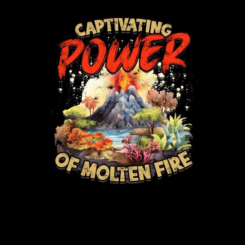 Fesselnde Kraft des geschmolzenen Feuers - Vulkan