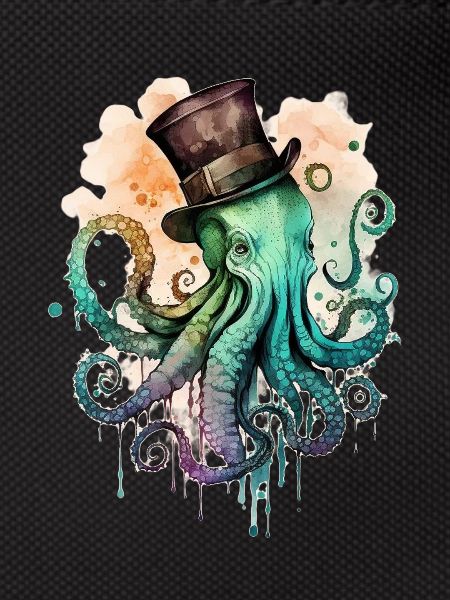 Octophus with cylinder