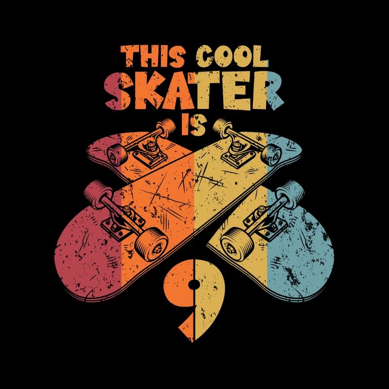This cool skater is 9