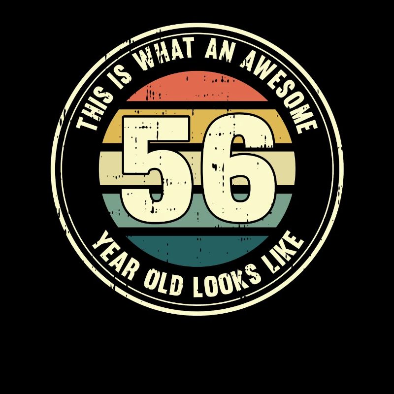 56. Geburtstag so sieht man mit 56 Retro Geschenk