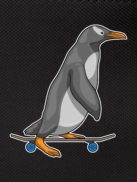 Penguin Skater Skateboard