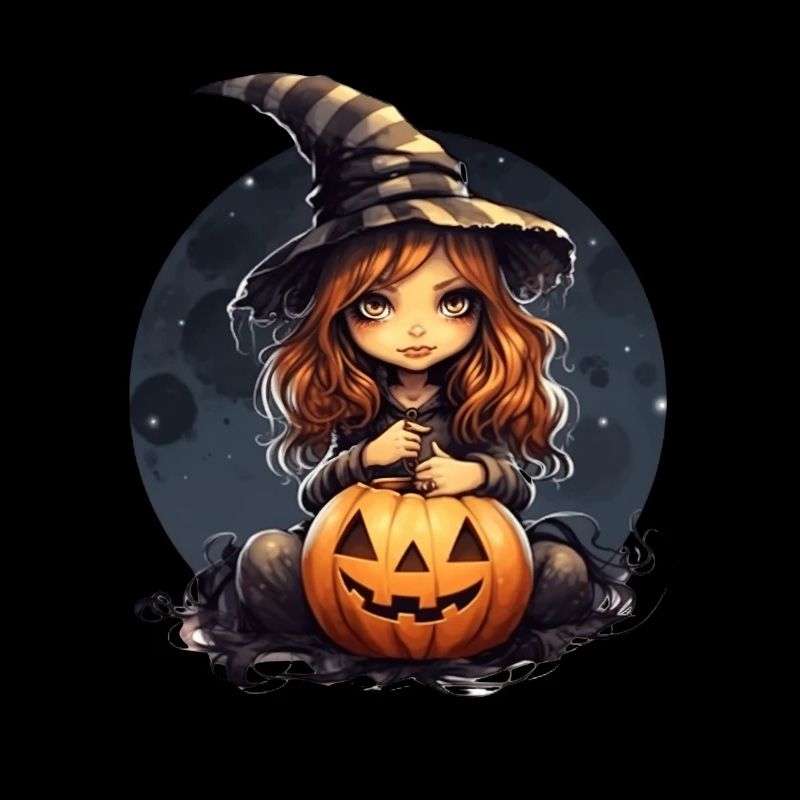 Niedliches Verkleidetes Mädchen zu Halloween