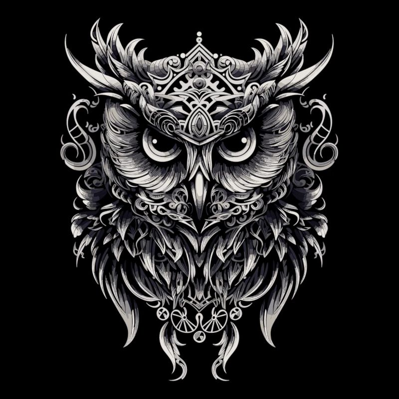 Süße Eule mit großen Augen