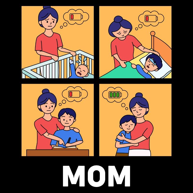 Muttertag Cartoon Design