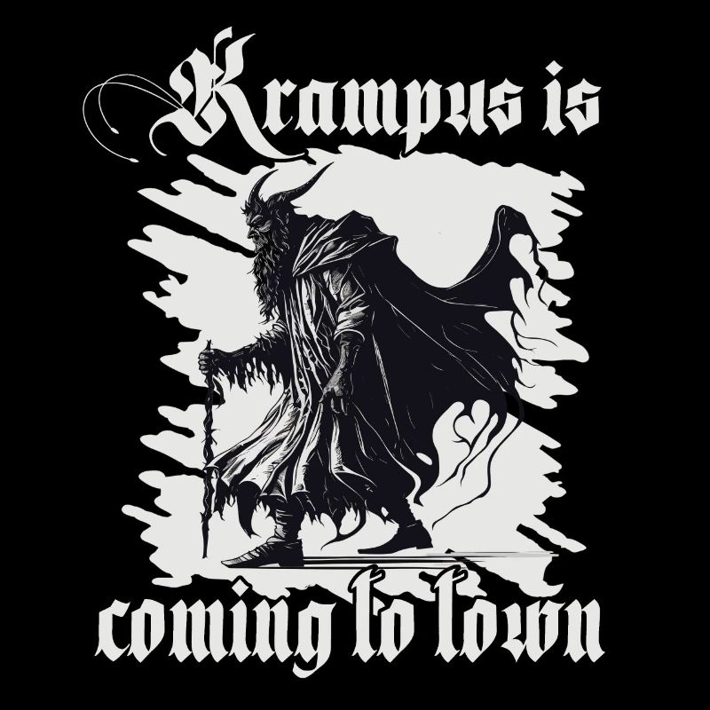 T-shirt Horror Krampus côté obscur de Noël