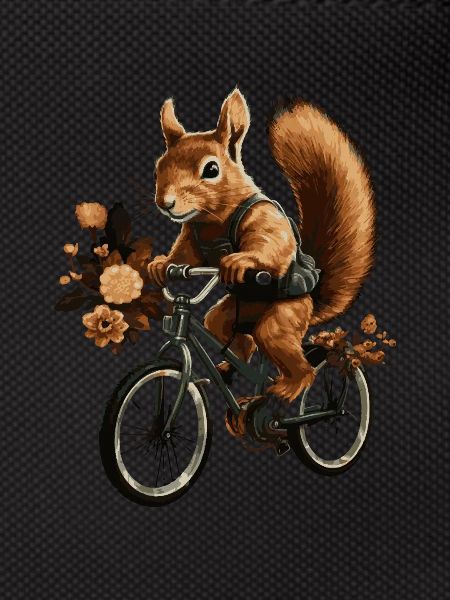 Squirrel Riding A Bicycle