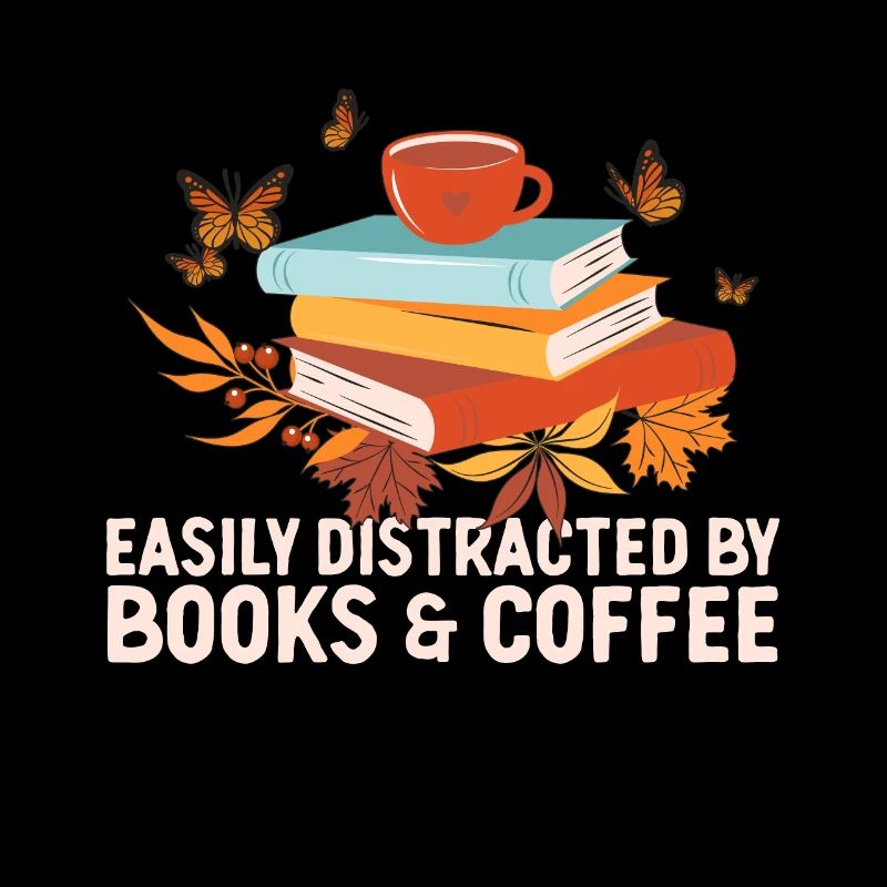 Leicht Ablenkbar Durch Kaffee Und Bücher