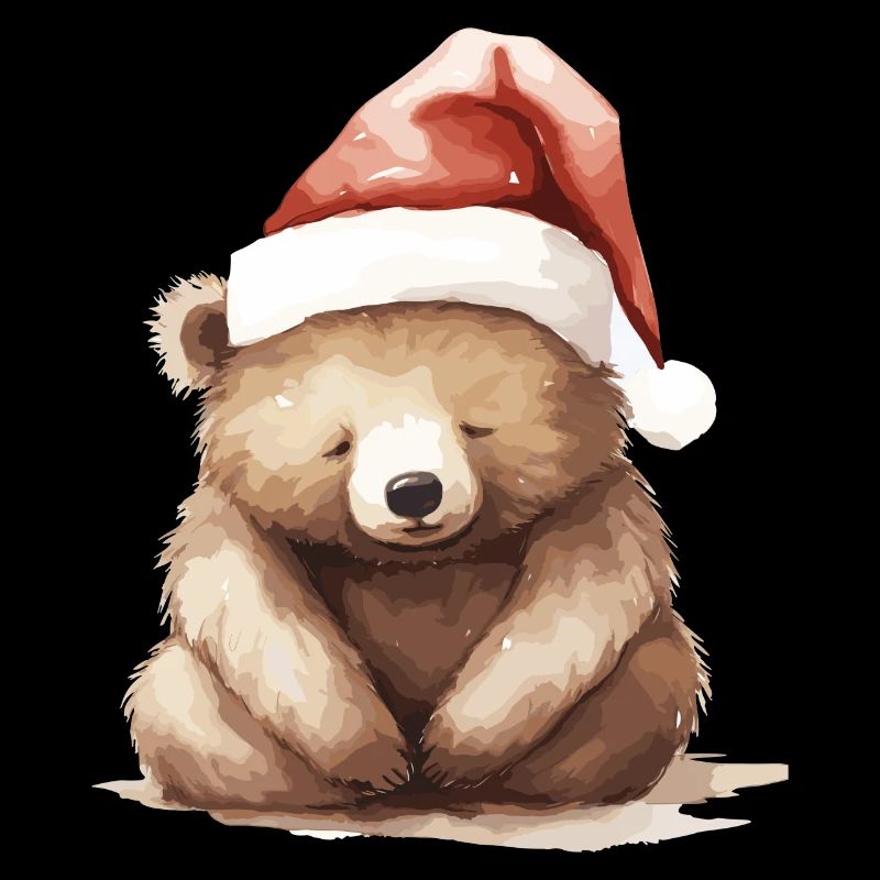 Cuddly bear in winter look!