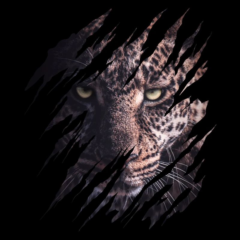 Leopard, scratch marks, claws, wild, big cat, animal