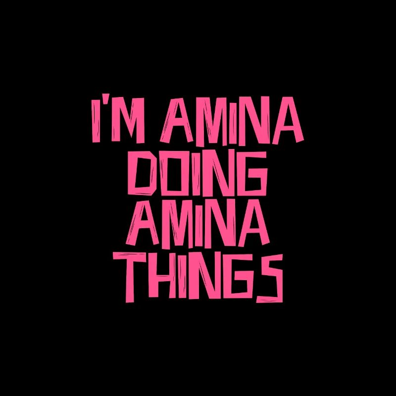 I'm Amina doing Amina things