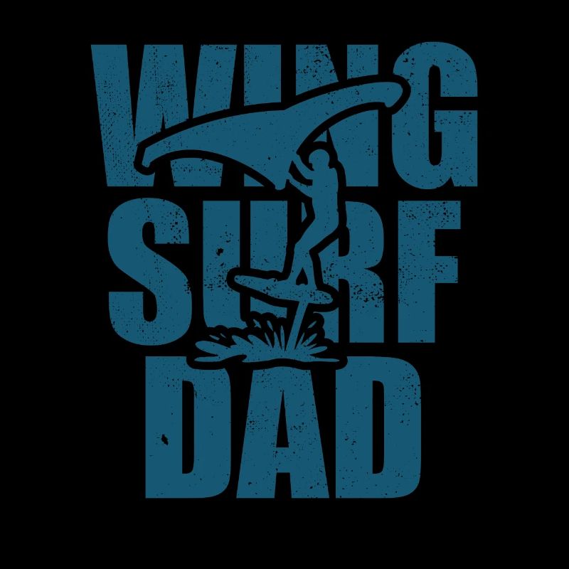 Wing Surf Dad avec planche à foil