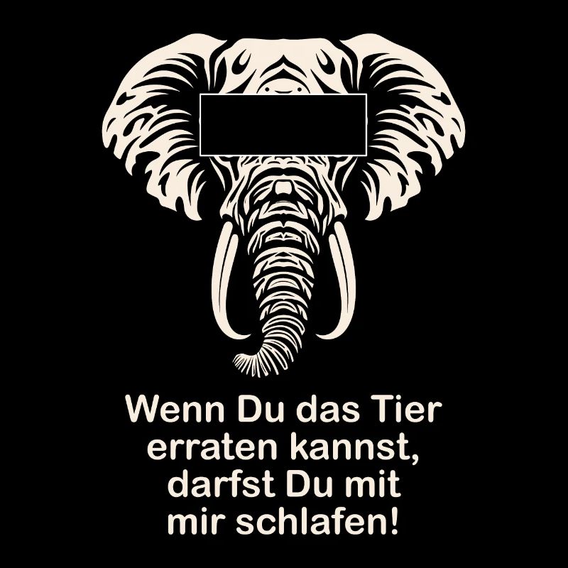 Elefant Lustiger Spruch Witzige Geschenkidee