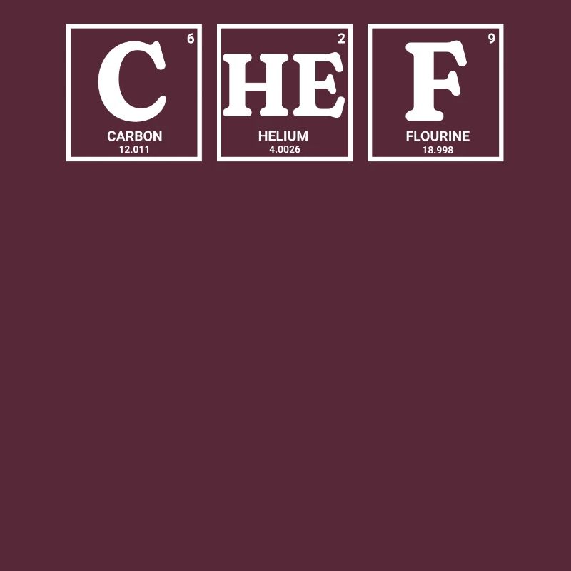 CHEF chemische Elemente design