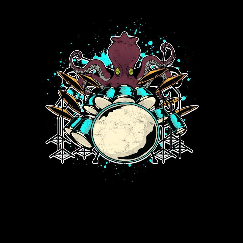 Schlagzeug Percussionniste Batteur Octopus