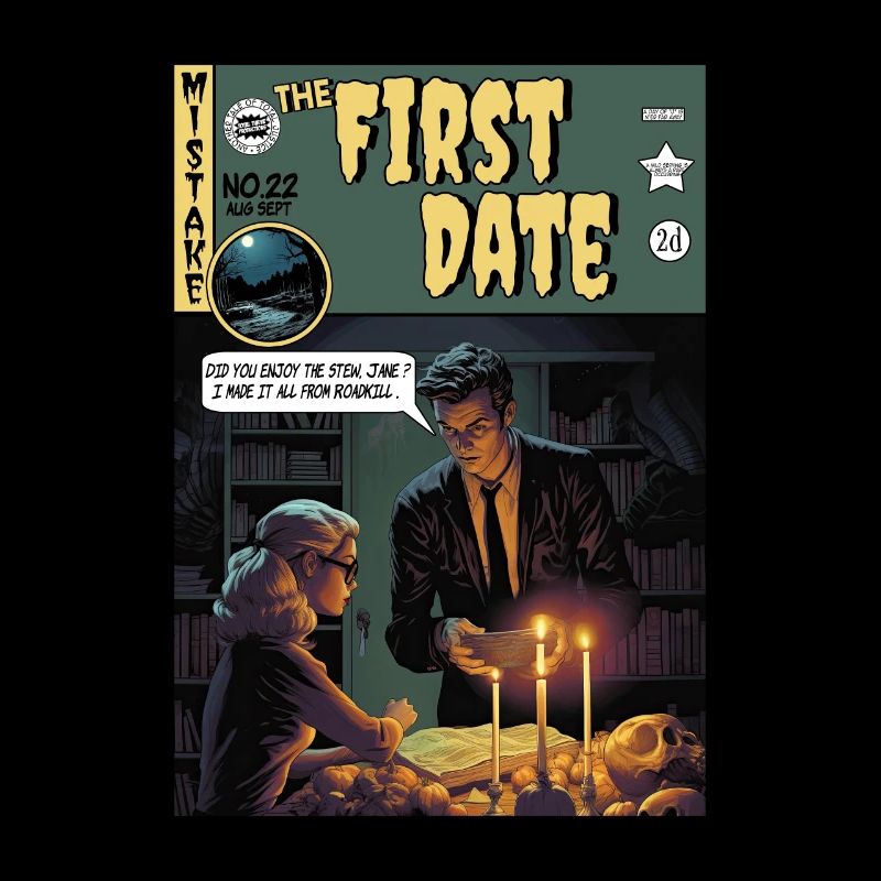Retro Horror Comic - The First Date