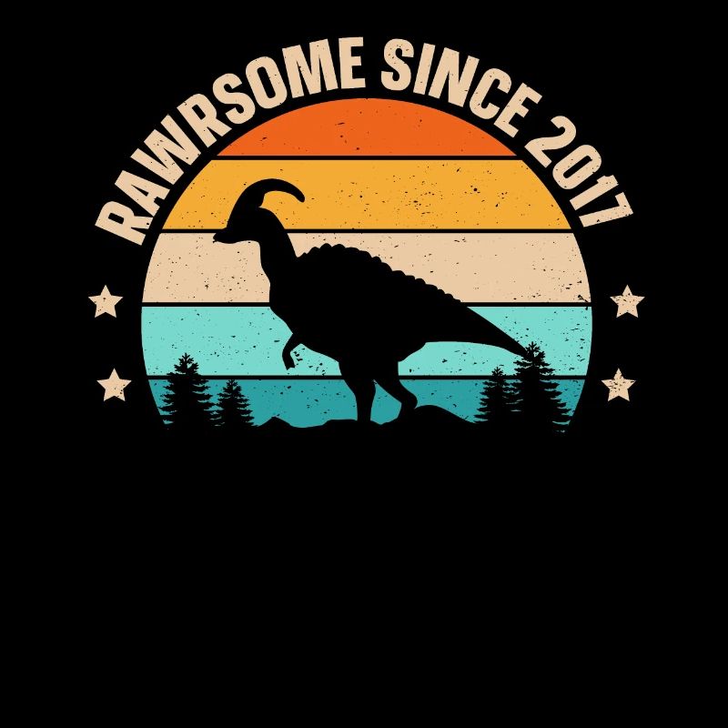 Rawrsome Since 2017 Parasaurolophus 6. Geburtstag