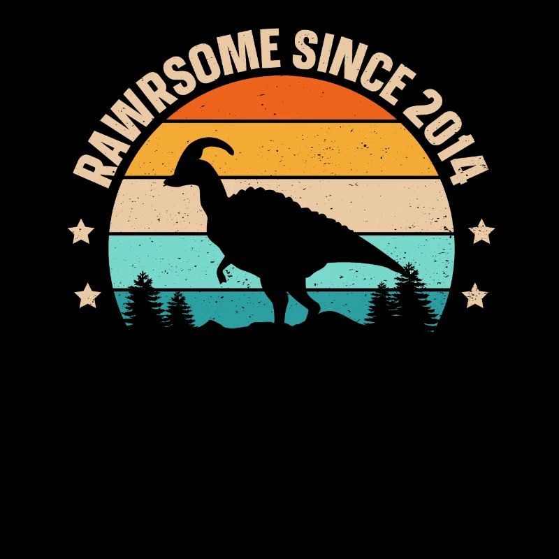 Rawrsome Since 2014 Parasaurolophus 9. Geburtstag