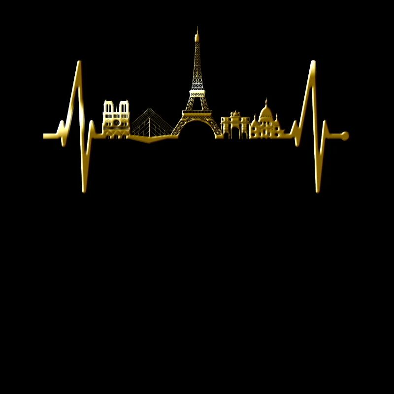 Paris Skyline Herzschlag Eiffelturm Frankreich