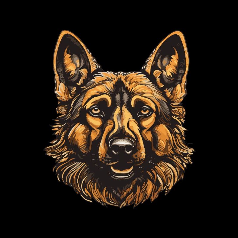 German Shepherd Dog Portrait