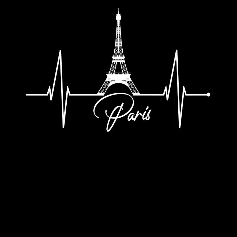 Paris Skyline Herzschlag Eiffelturm Frankreich