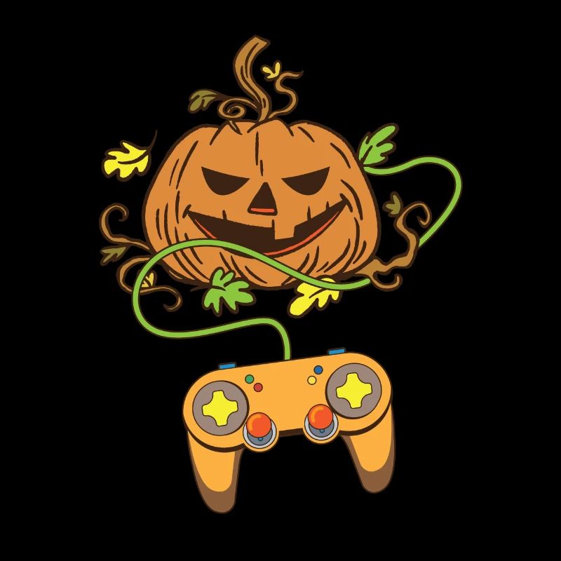 Halloween Pumpkin Head Video Game Controller