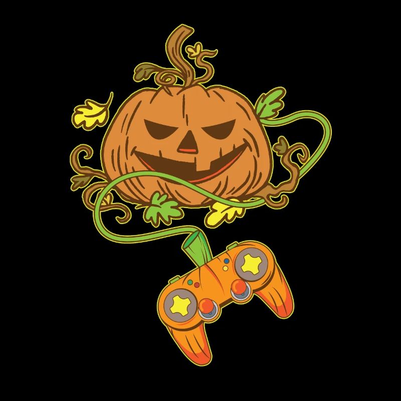 Halloween Jack O Lantern Video Game Controller