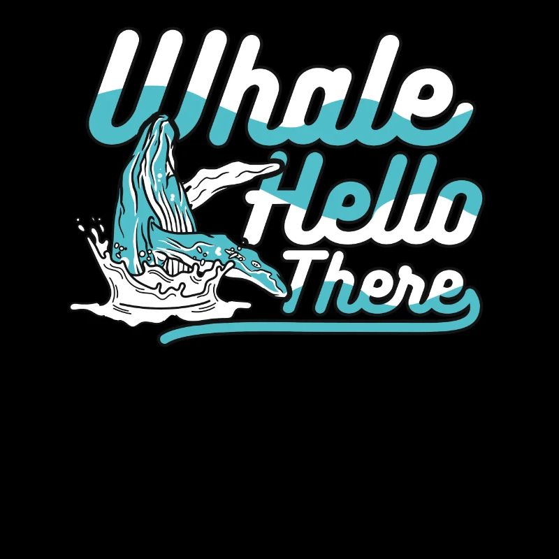 Wal Hallo da Blauer Beluga Cachalot Wal