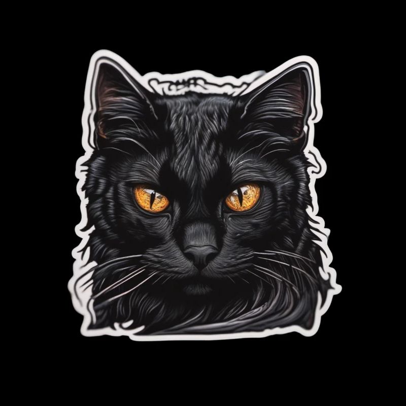 Schwarze Katze