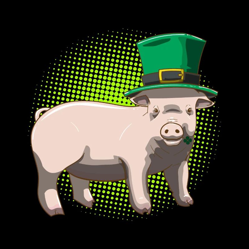 Cochon chanceux de la Saint-Patrick