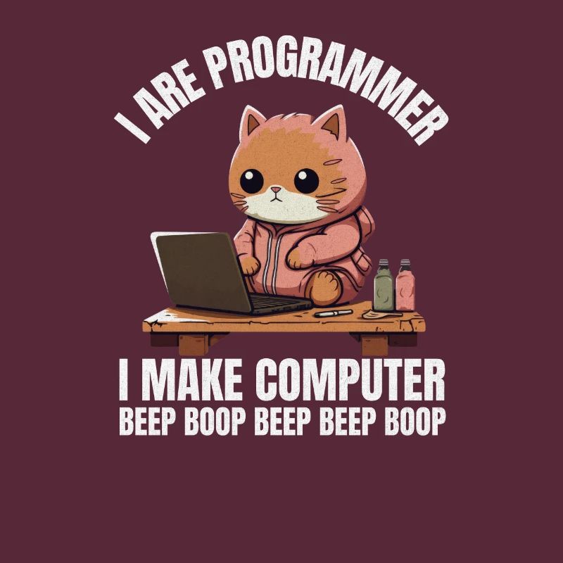 Ich bin Programmierer. Ich mache Computer Beep