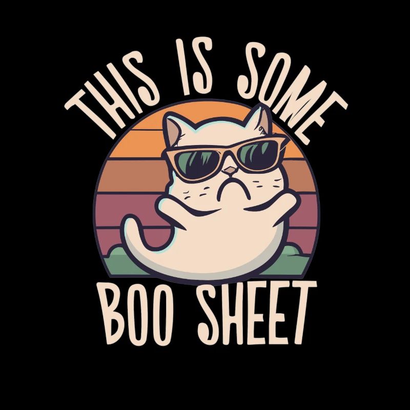 This Is Some Boo Sheet Katze Sonnenbrille Geist