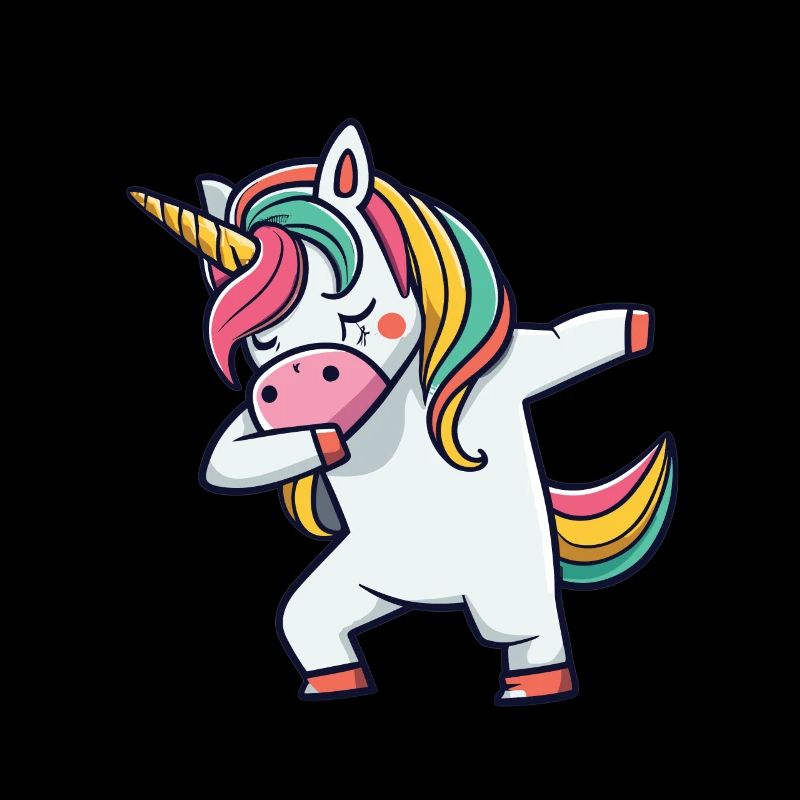Dab Dabbing Licorne Dabbing Danse de la licorne