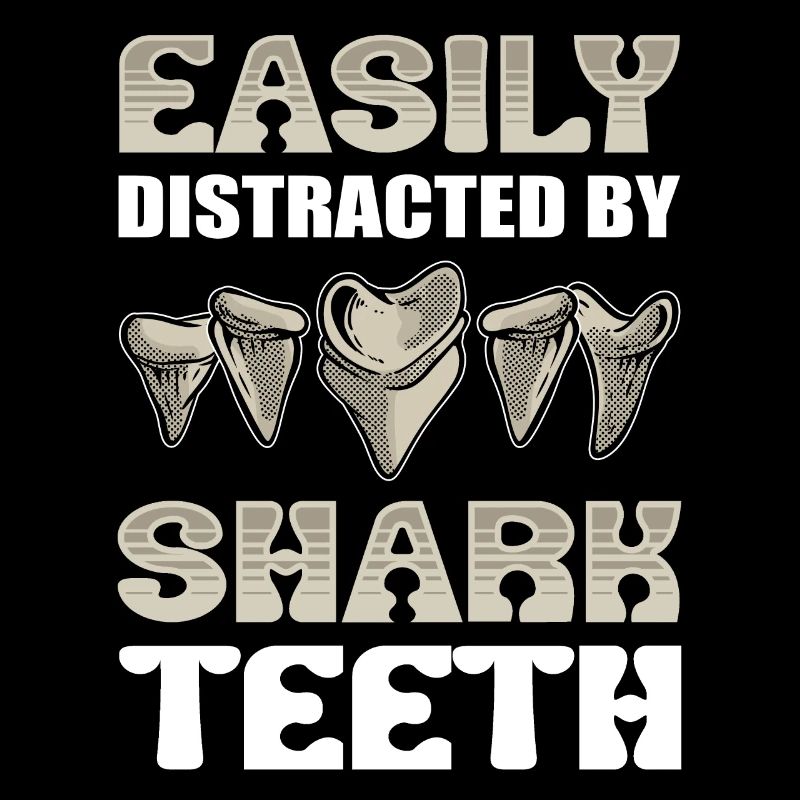 Facilement distrait par les dents de requin Dent