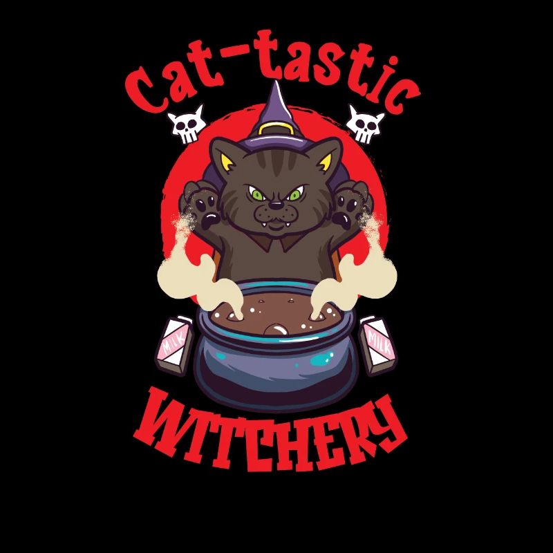 Cat Witch Occult Gothic Dark Satanic